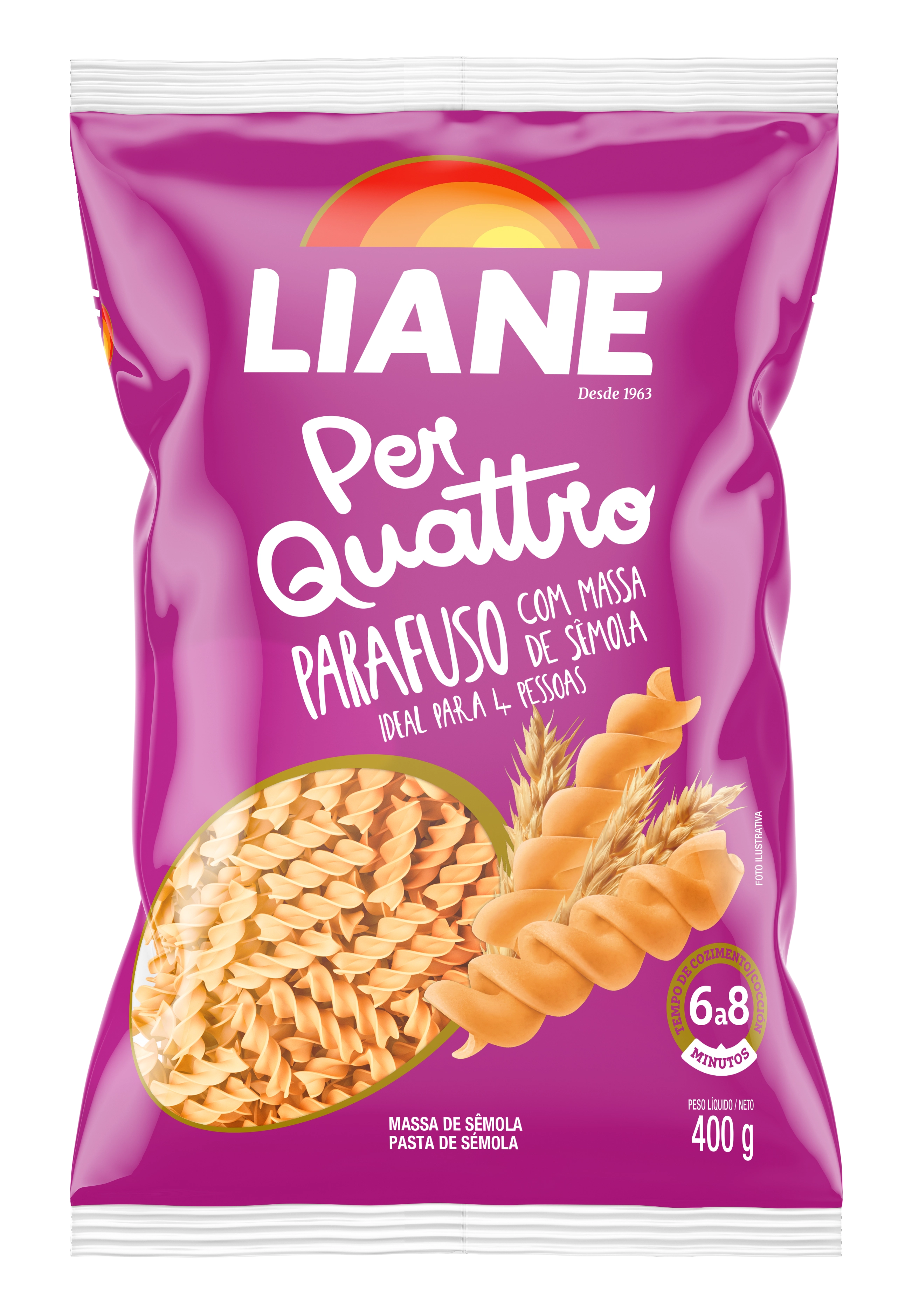 Massa Liane Semola 400g Paraf.per.quatt