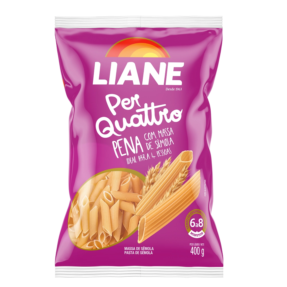 Massa Liane Semola 400g Pena.per.quatt