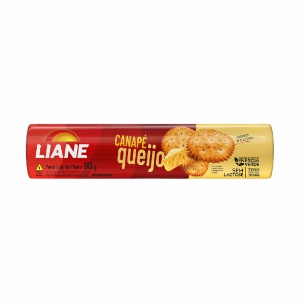 Biscoito Cracker Sabor Queijo Sem Lactose 90g Liane