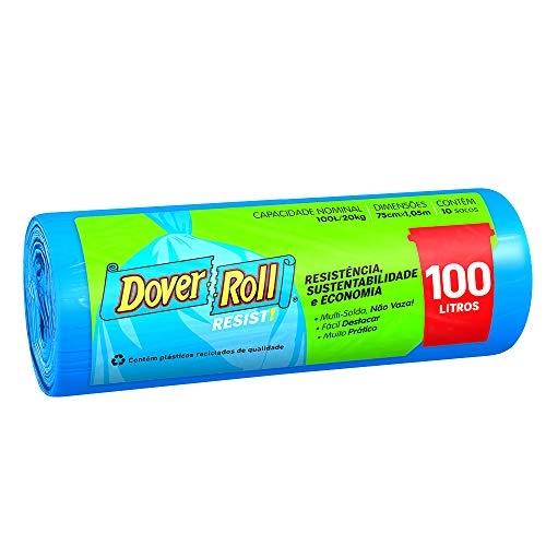 Saco Para Lixo 100l Dover Roll Resist 10 Unidades