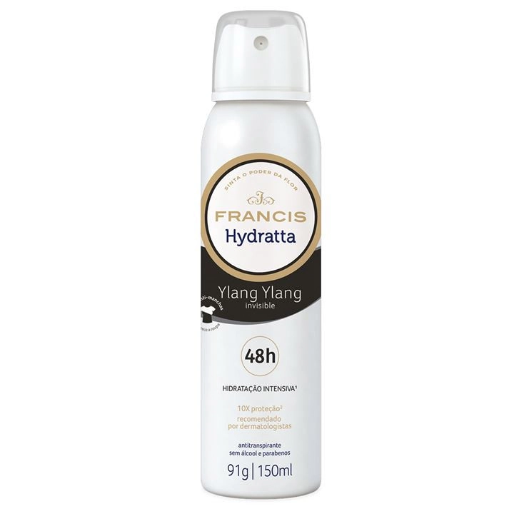 Antitranspirante Aerossol Macadâmia Da Austrália Francis Hydratta 150ml Spray