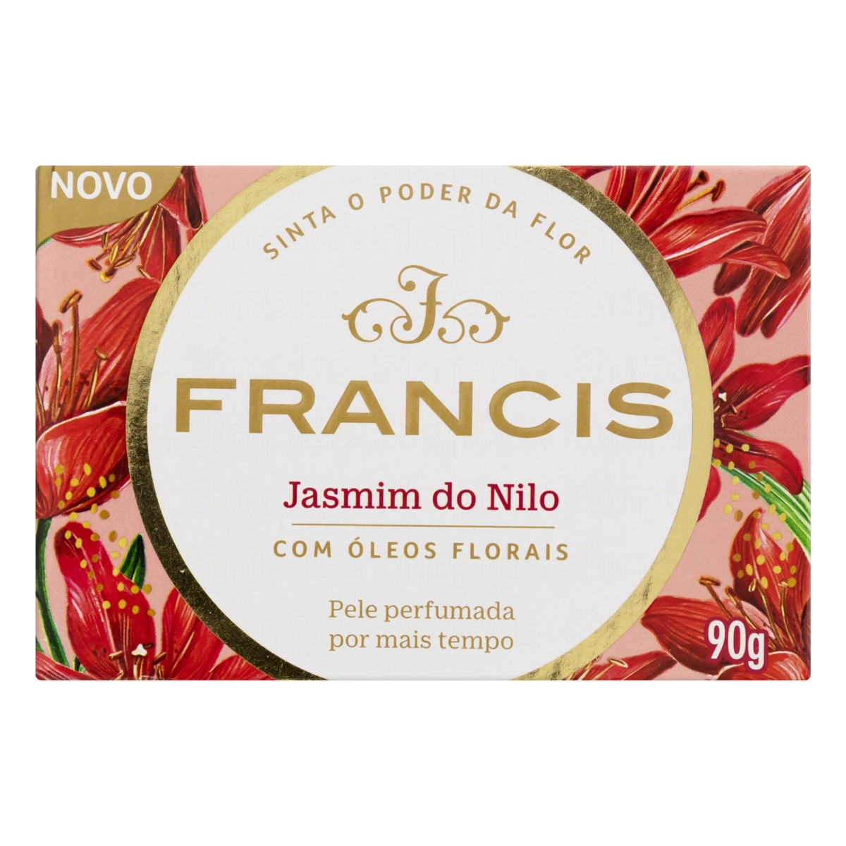 Sabonete Barra Vegetal Jasmim E Baunilha Francis Caixa 90g