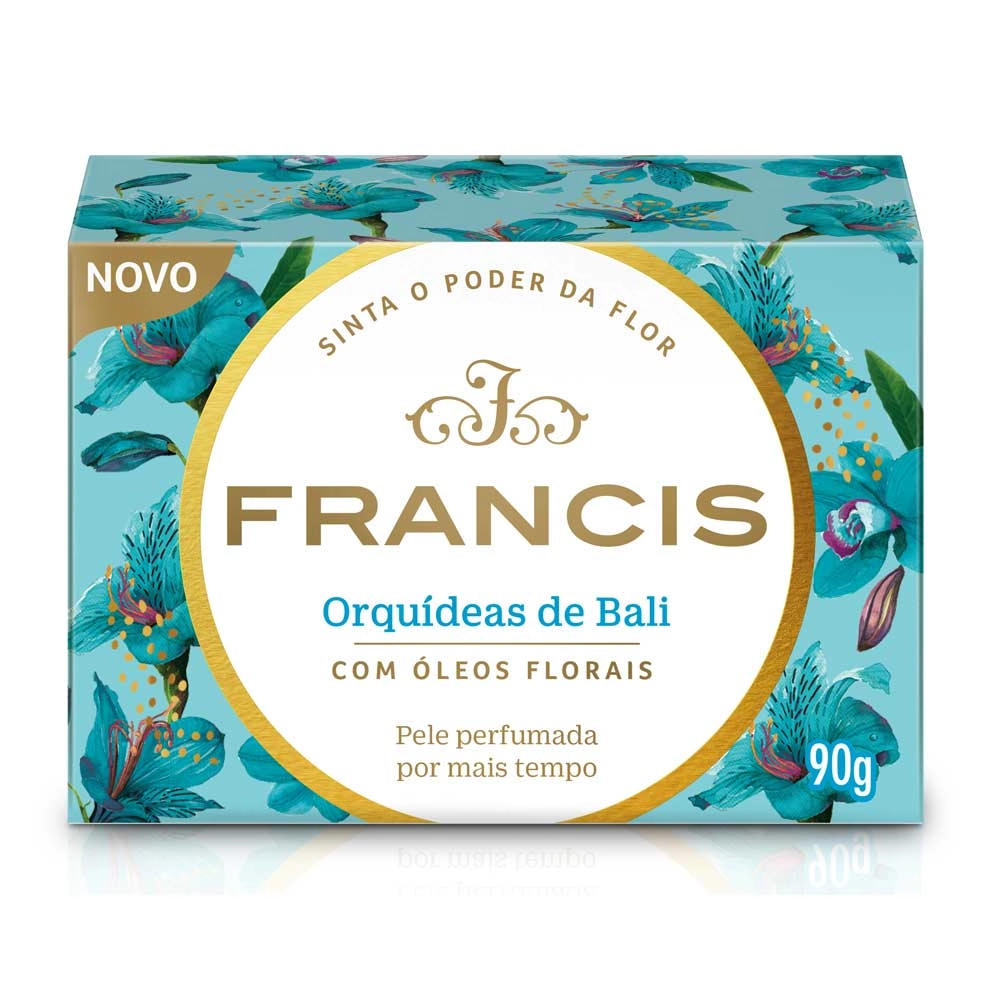 Sabonete Barra Vegetal Orquídea E Quartzo Francis Caixa 90g