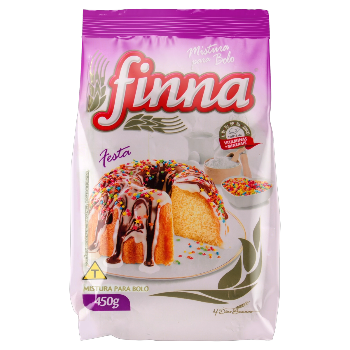 Mistura Para Bolo Festa Finna Pacote 450g