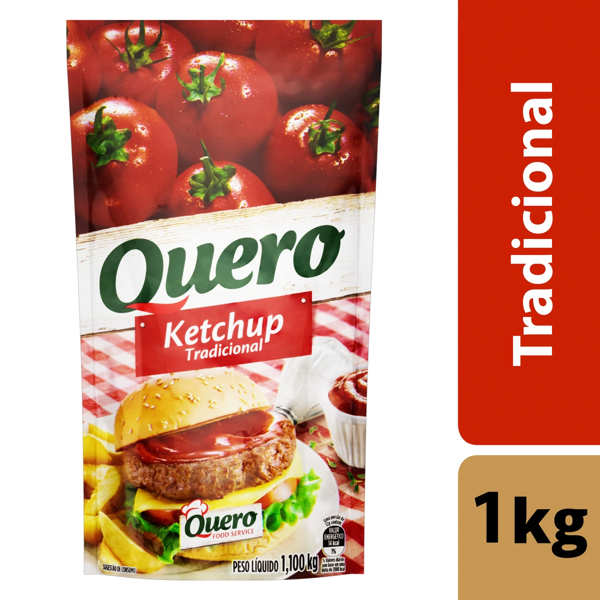 Ketchup Tradicional Quero Sachê 1,1kg
