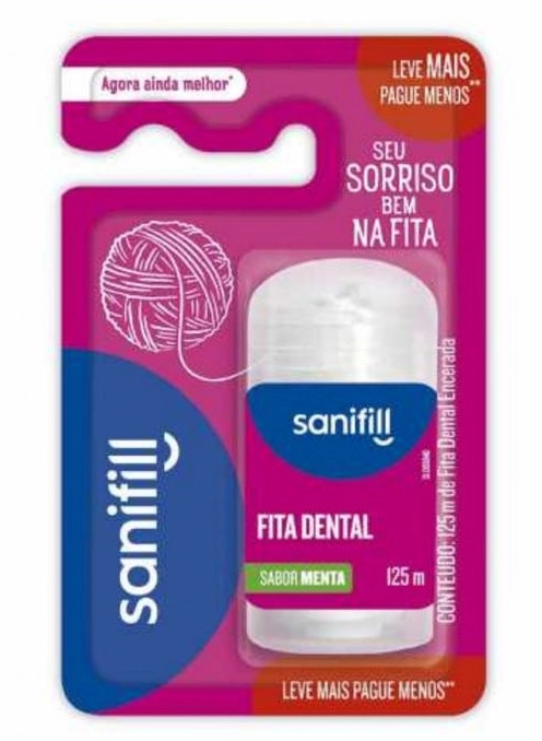 Fio/fita Dental Coty Sanifill Fio Dental P100l125
