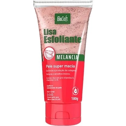 Esfoliante Corporal Soft Hair Biosoft Lisa 180g Melancia