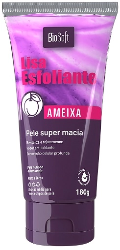Esfoliante Corporal Soft Hair Biosoft Lisa 180g Ameixa