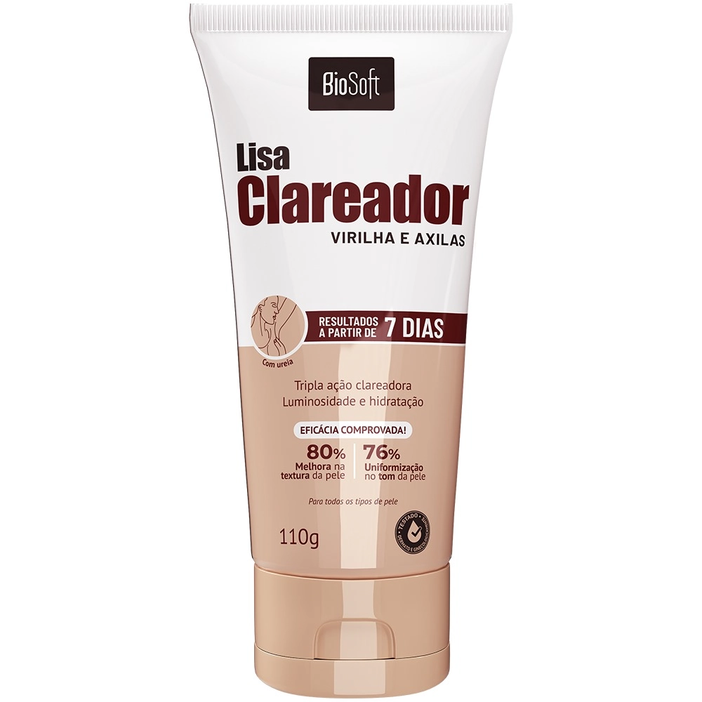 Cr Clareador Bio Soft 110g Virilha E Axilas