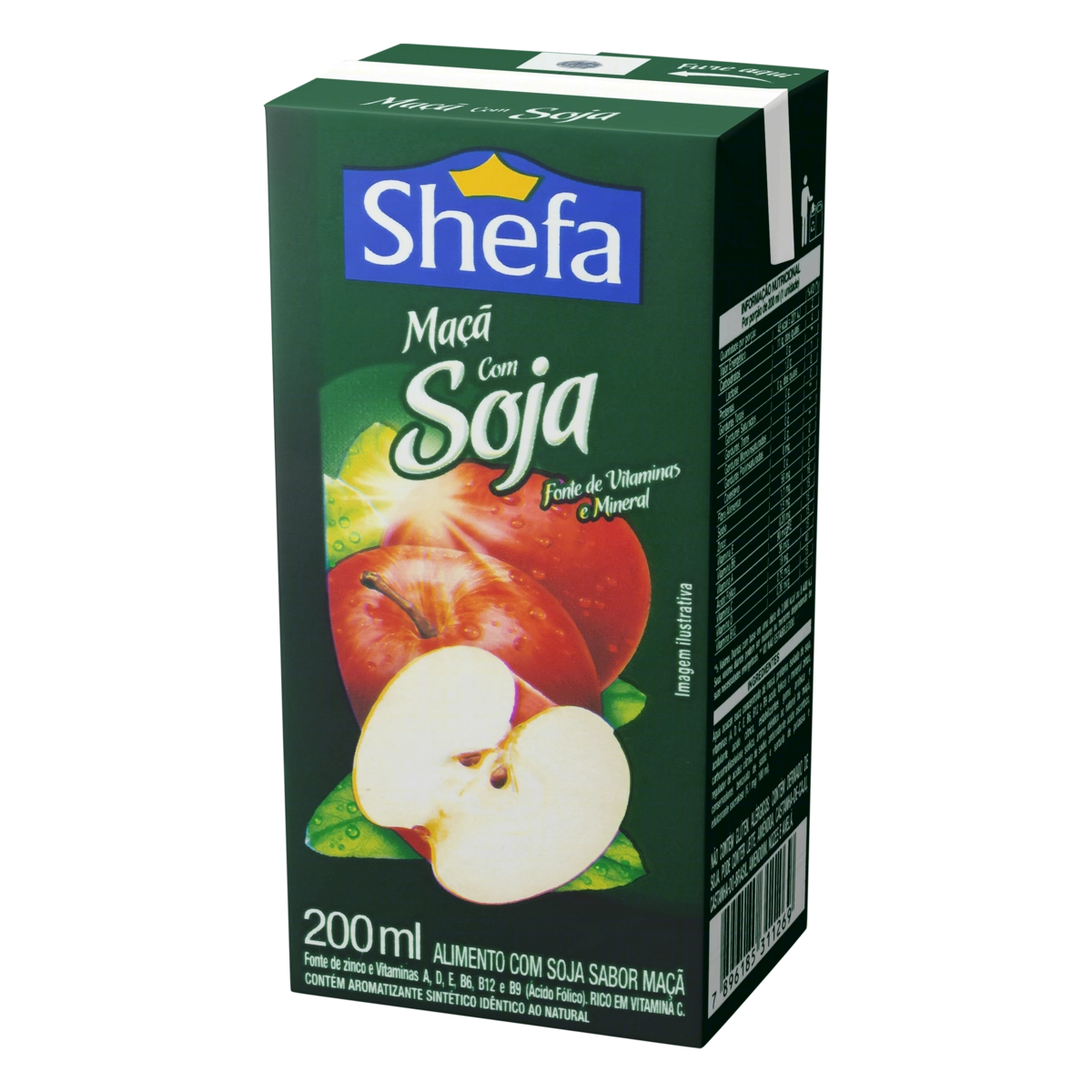 Bebida à Base De Soja Maçã Shefa Caixa 200ml