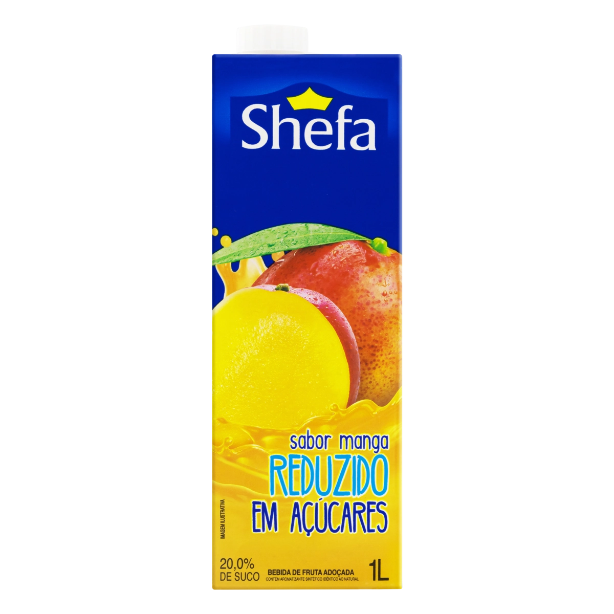 Bebida Adoçada Manga Shefa Caixa 1l