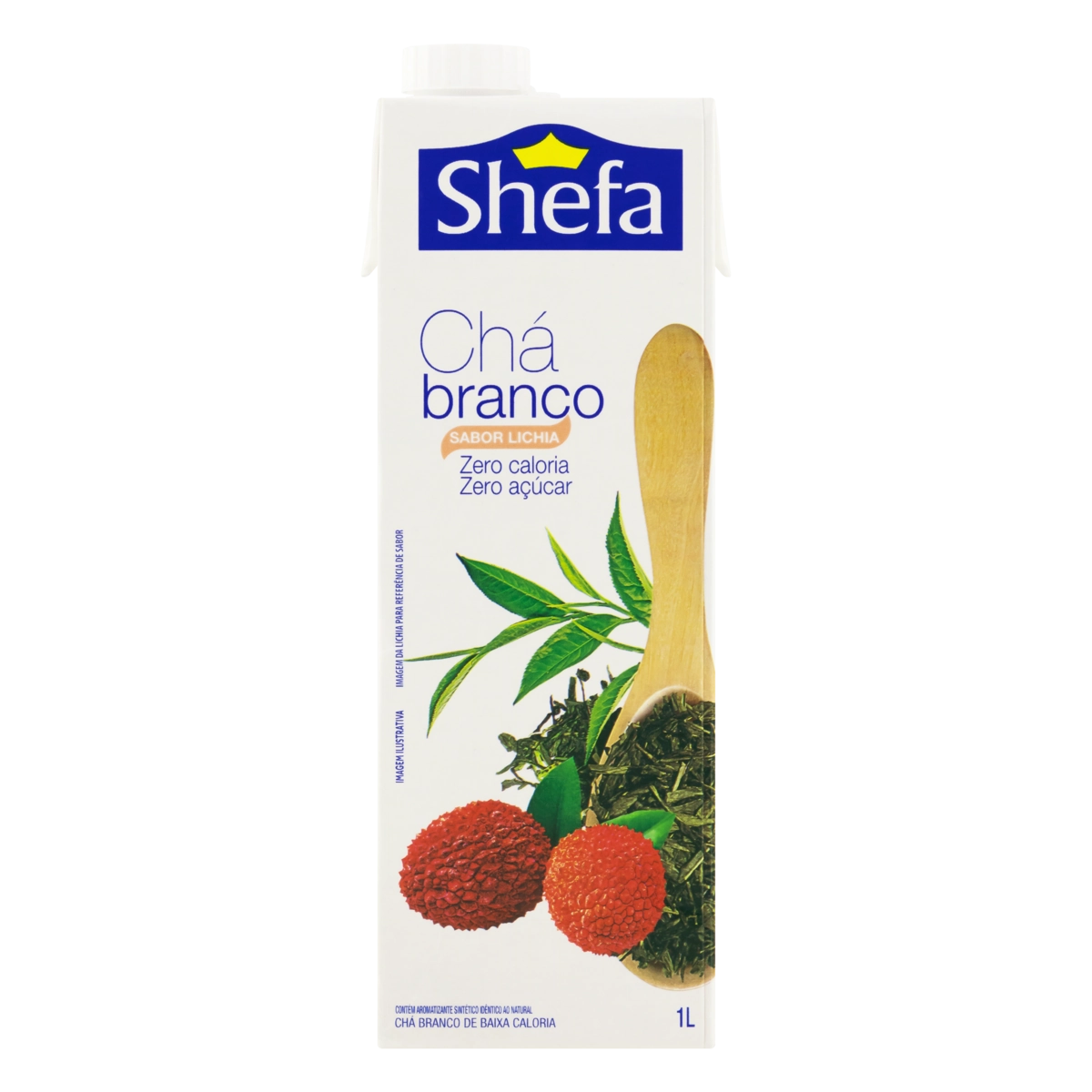 Chá Branco Lichia Zero Açúcar Shefa Caixa 1l