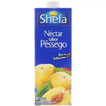 Bebida Adoçada Pêssego Shefa Caixa 1l