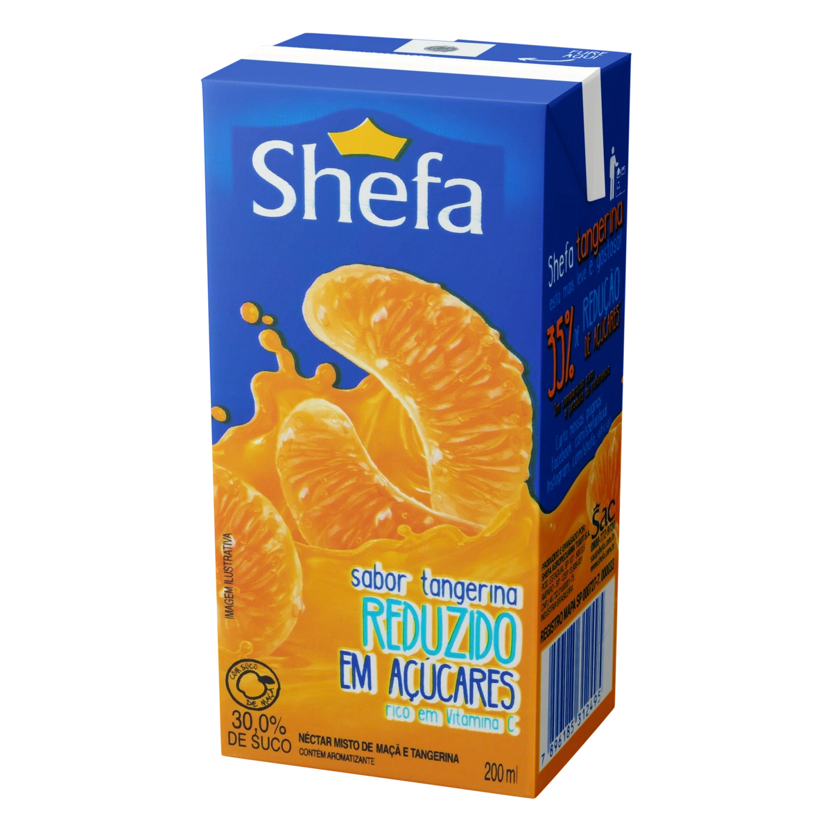 Néctar Tangerina Shefa Caixa 200ml