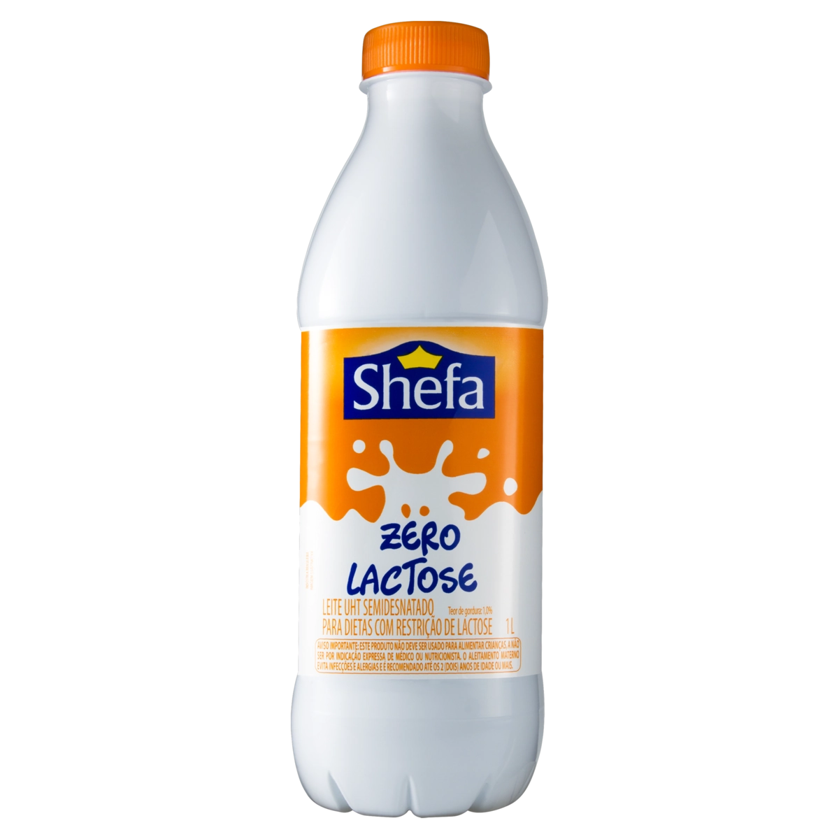 Leite Uht Semidesnatado Zero Lactose Shefa Garrafa 1l
