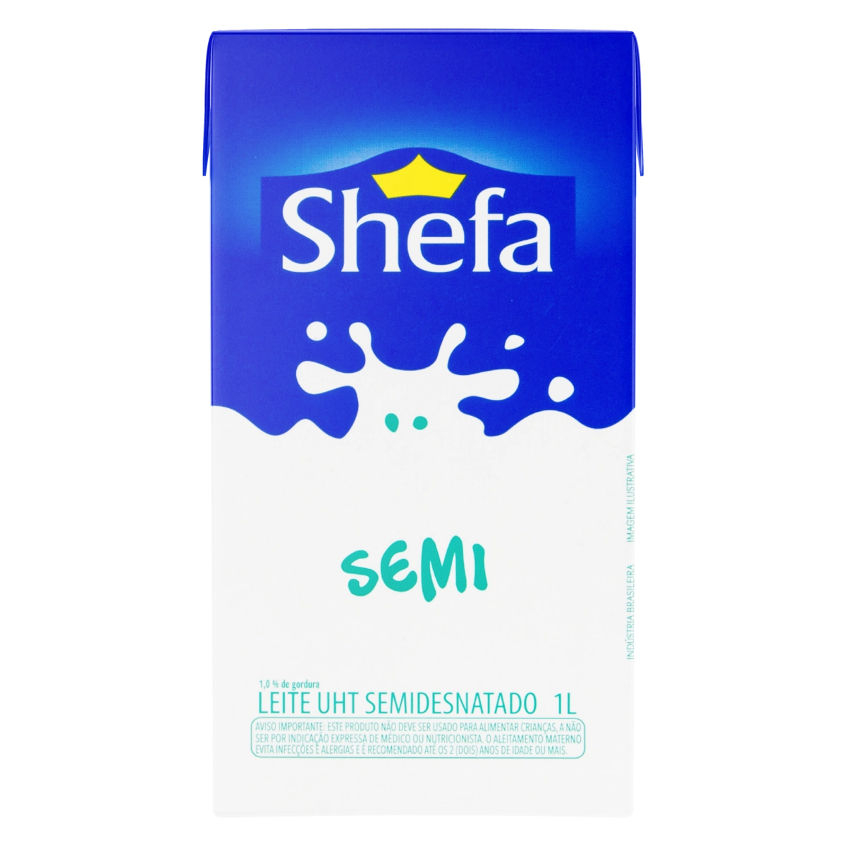 Leite Uht Semidesnatado Shefa Caixa 1l