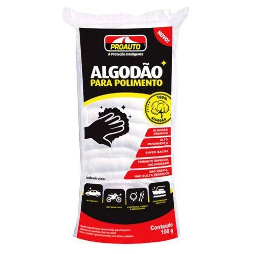 Algodao Para Polimento Proauto Caixa 50 Unidade
