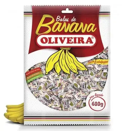 Balas Oliveira 600g Banana