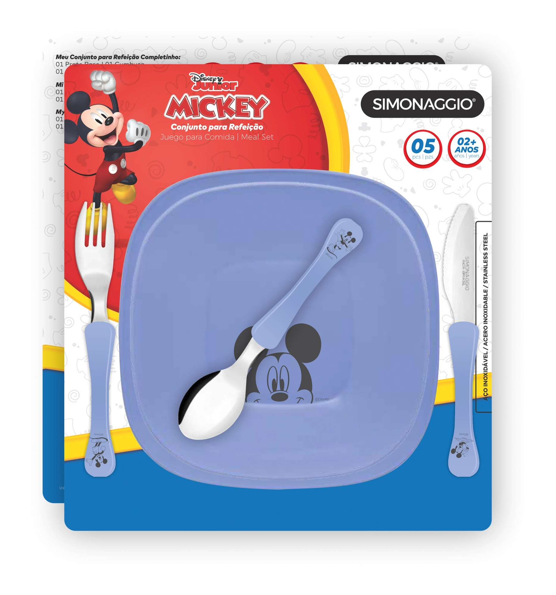 Kit Alimentacao Mickey 5pcs 4031759084251 Simonaggio