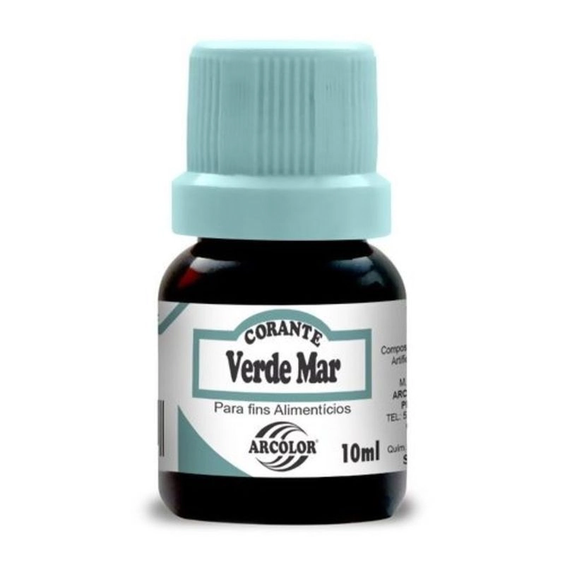 Corante Arcolor Verde Mar 10ml