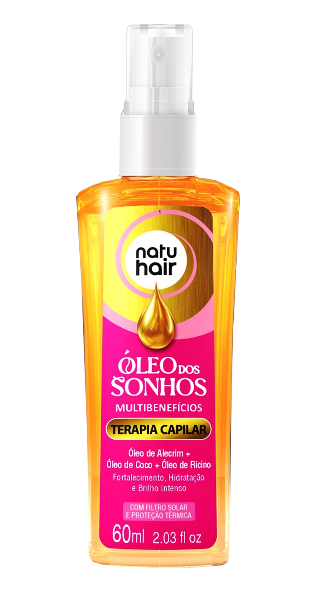 Oleo Natu Hair 60ml Dos Sonhos Terapia Cap