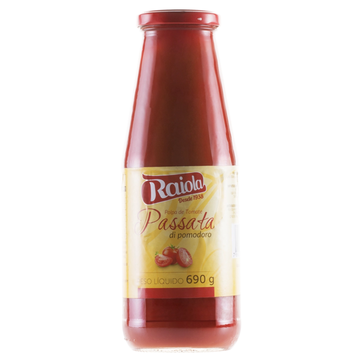 Passata De Tomate Raiola Vidro 690g