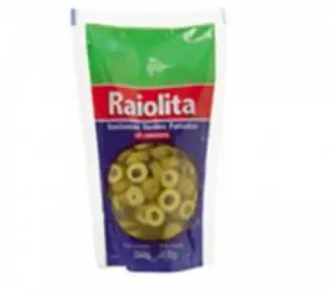 Azeitona Verde Em Conserva Fatiada Raiola Família Raiolita Sachê 150g