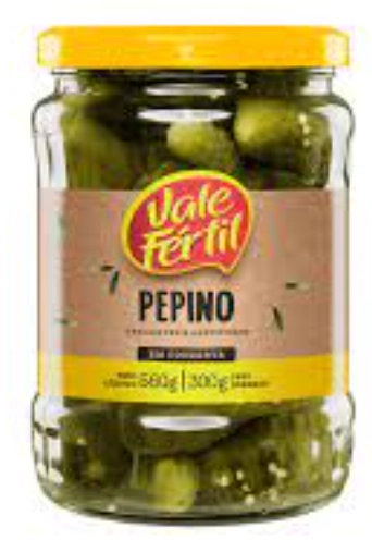 Pepino Em Conserva Vale Fértil Vidro 300g