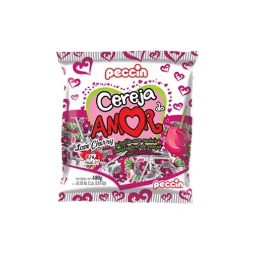 Pirulito Cereja Do Amor Peccin