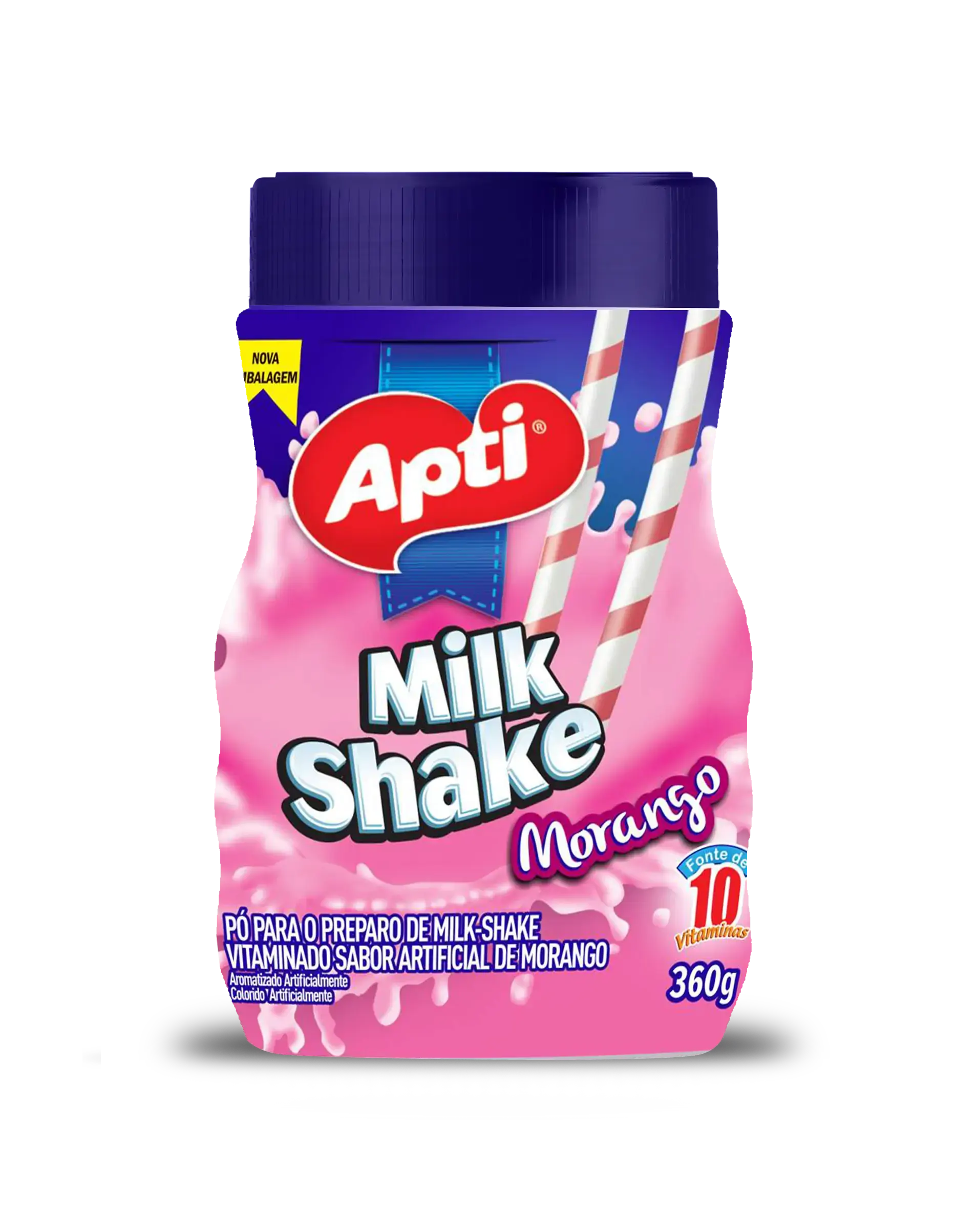 Milk Shake Apti 400gr Morango Pte