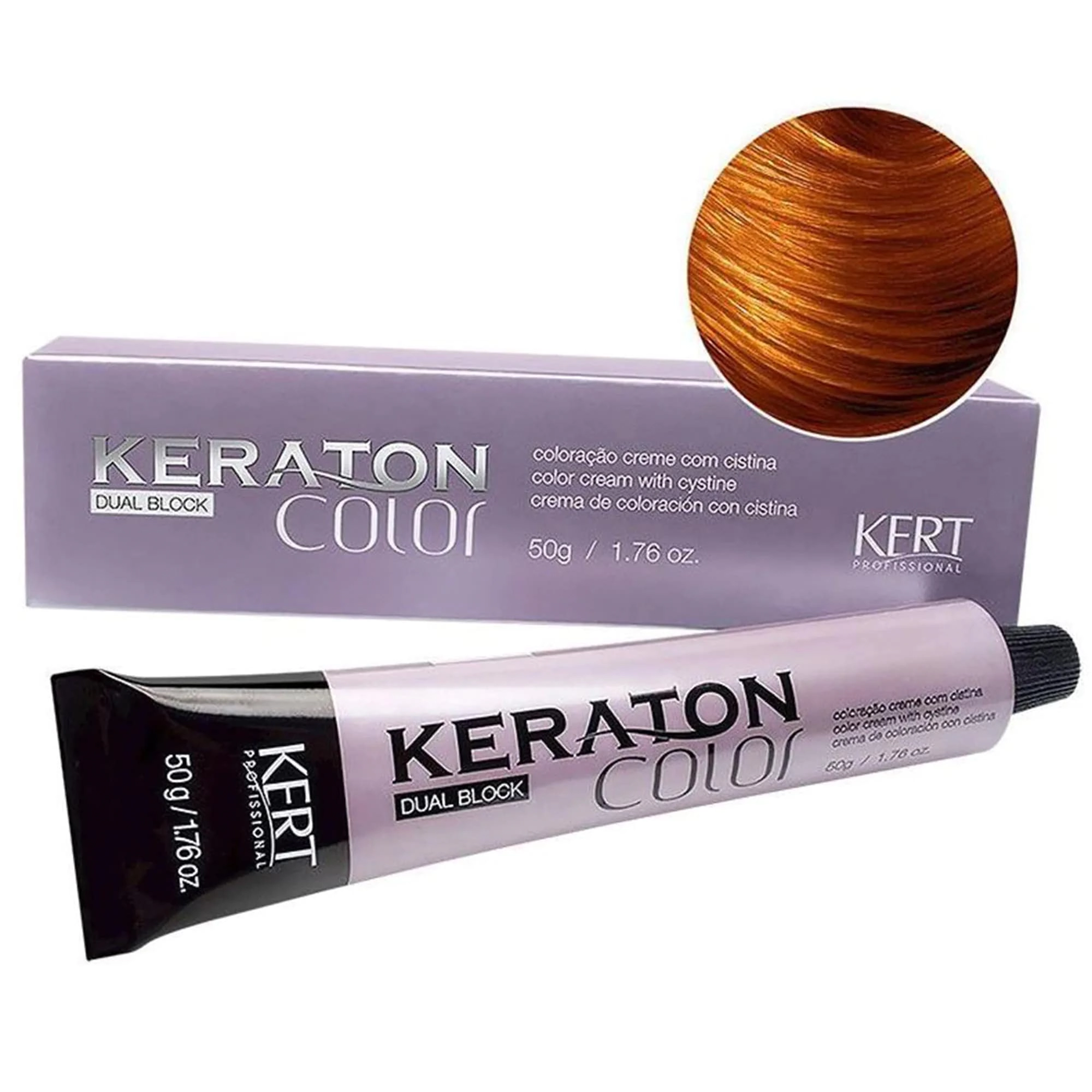 Coloracao Individual Permanente Kert Keraton Color Dual 8,4 50g