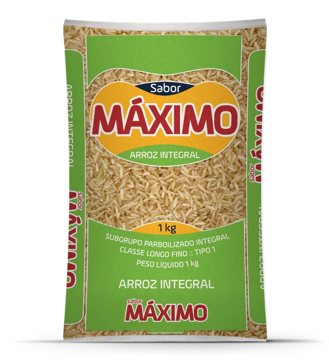 Arroz S. Máximo Integral Parboilizado Longo Fino Tipo 1 1kg