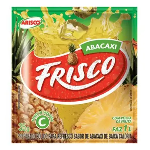 Refresco Em Pó Abacaxi Frisco Pacote 25g