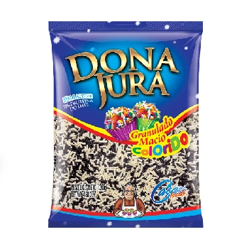 Choc.granulado D.jura 130g Preto/branco