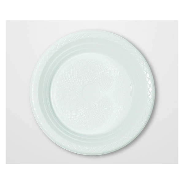 Prato Desc Plast Junco Branco 18,0cm C/1