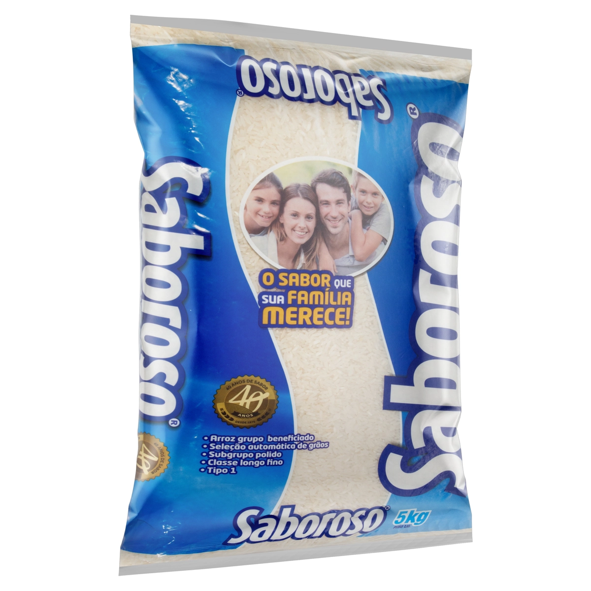 Arroz Branco Tipo 1 Saboroso Pacote 5kg