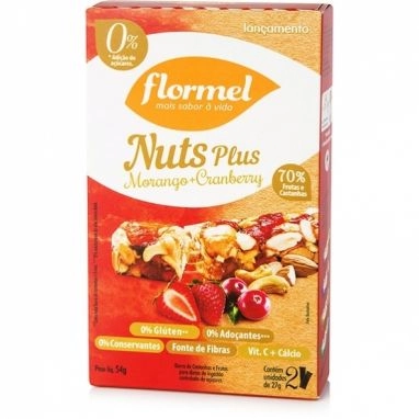 Barra Frutas Flormel Morango/cramberry
