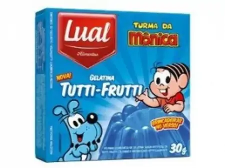 Gelatina Lual Turma Da Monica Caixa Tutt Fruti