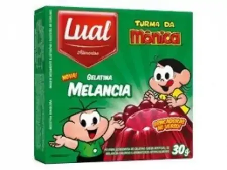 Gelatina Lual Turma Da Monica Caixa Melancia