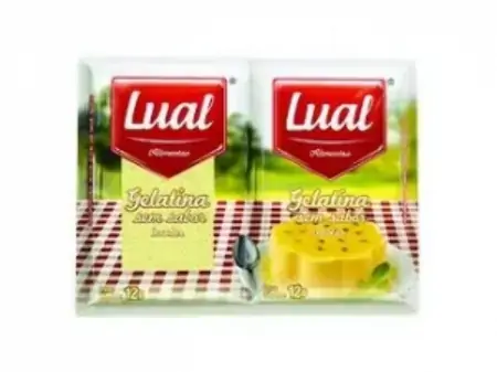 Gelatina Lual Sem Sabor 2x