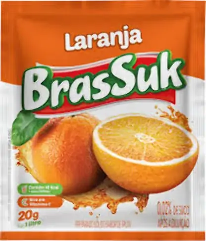 Refresco Em Po Brassuk Zip Laranja 15x300g