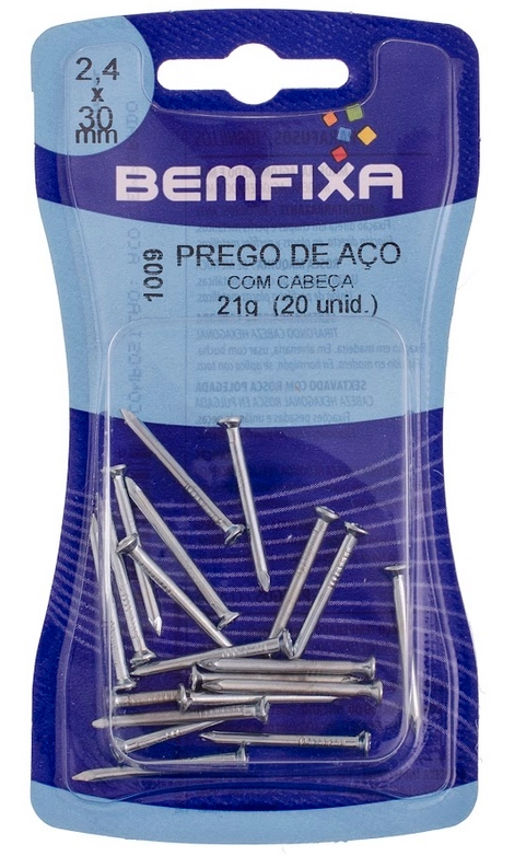 Prego Aco C/c 2,5 X 30mm