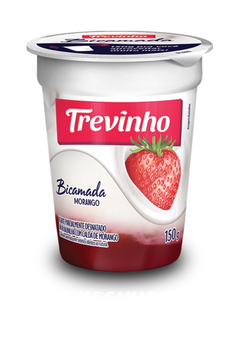 Iog Bicamada Trevinho 150g Morango