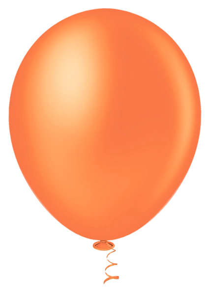 Balão De Látex Liso N9 23cm Laranja 50 Unidades Pic Pic