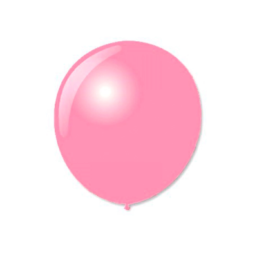 Balão De Látex Liso N9 23cm Rosa Forte 50 Unidades Pic Pic