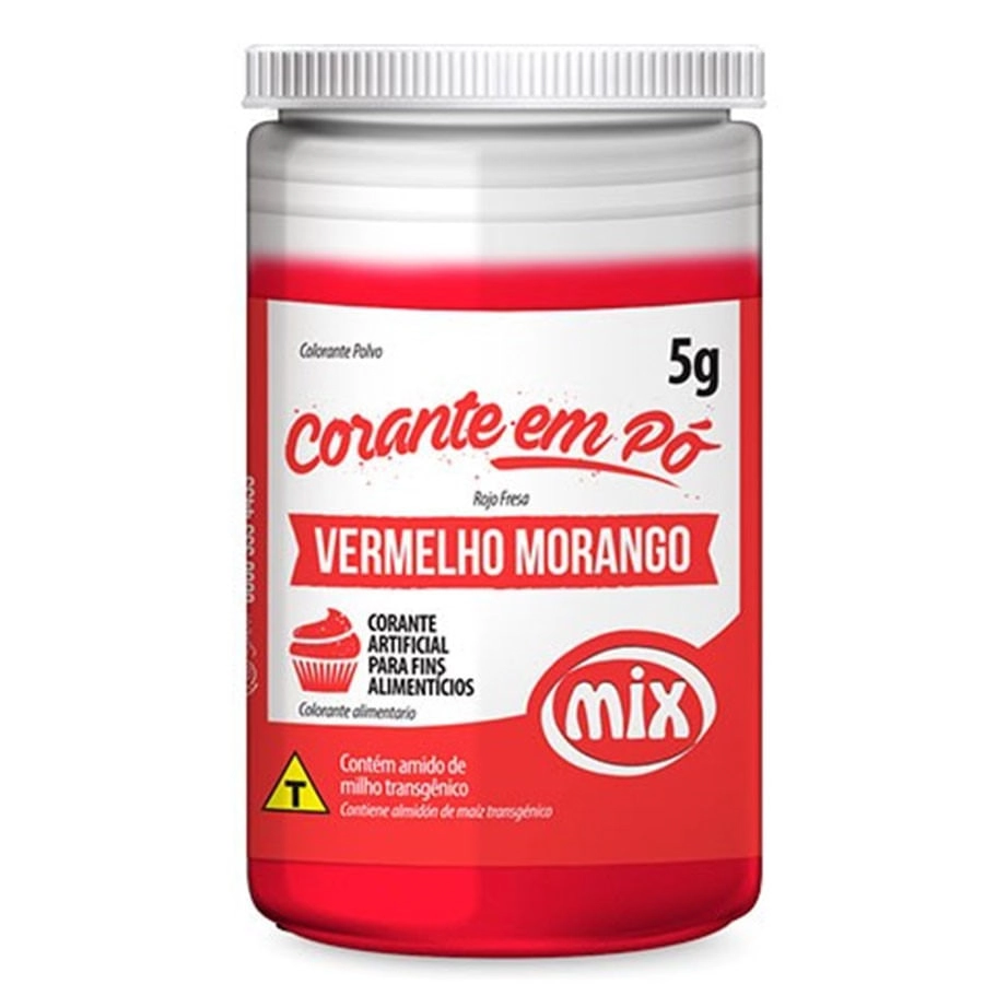 Corante Po Verm Morango 5g Mix