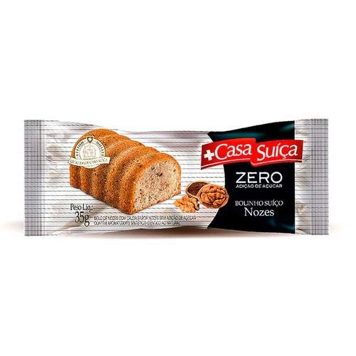 Bolo Suíço Nozes Casa Suíça Pacote 35g