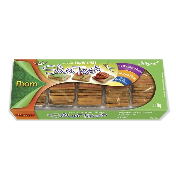 Torrada Integral Grãos Fhom Caixa 110g