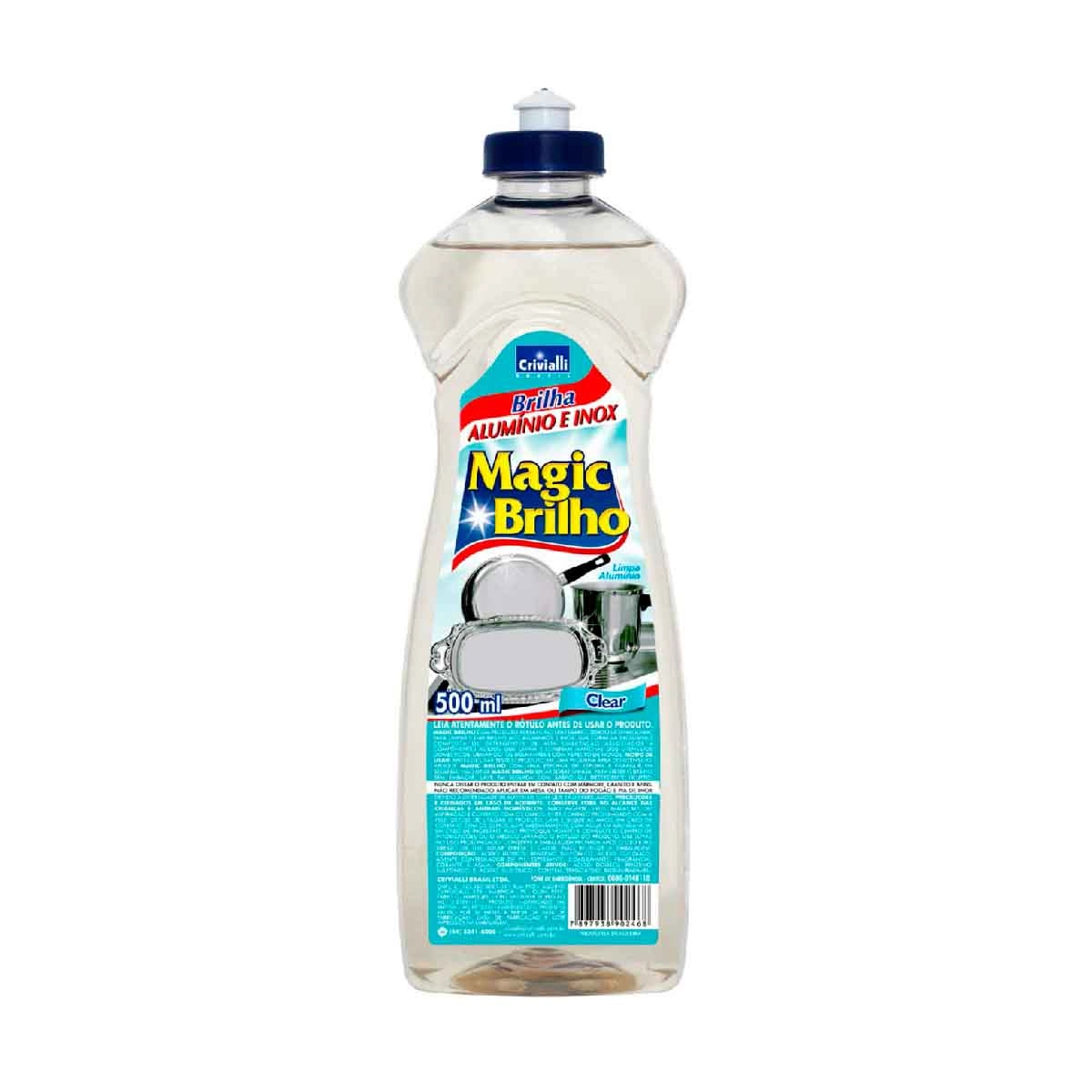 Brilha Aluminio E Inox Clear Magic Brill