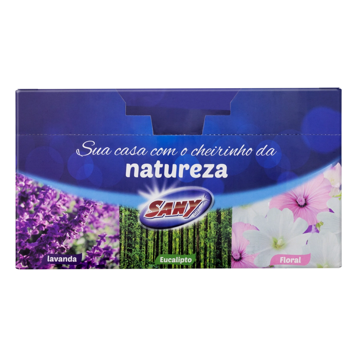 Odorizante Sanitário Pedra Lavanda Eucalipto Floral Sany Mix 72 Unidades 25g Cada